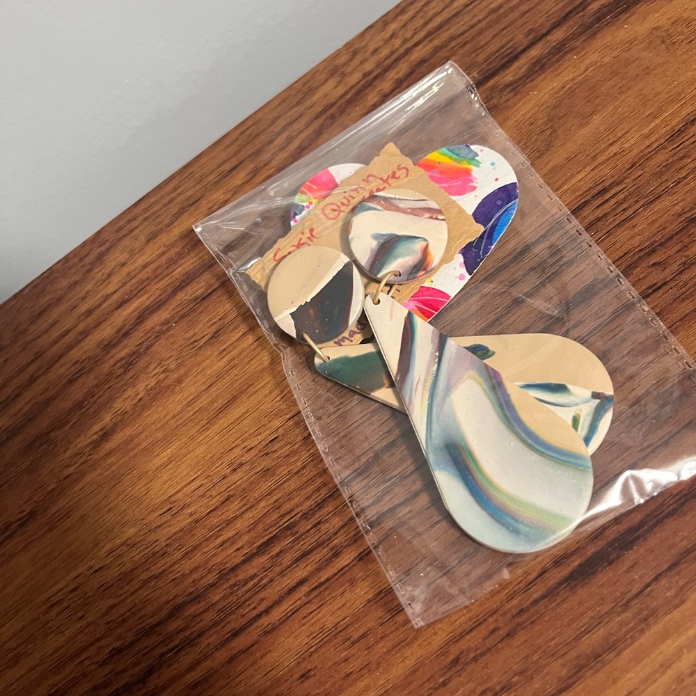 Handmade earrings purchased on posh